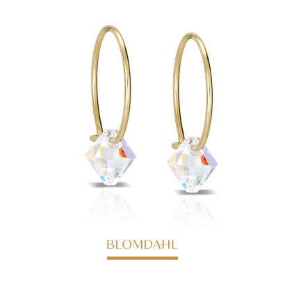 Kolczyki hipoalergiczne Bicone Rainbow 6 mm