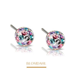 Kolczyki hipoalergiczne Light Fantasy Crystal Ball 6 mm 