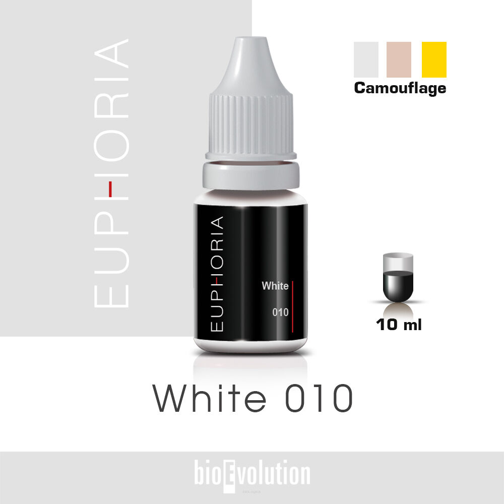Pigment do makijażu permanentnego White 010 - Euphoria - 10 ml