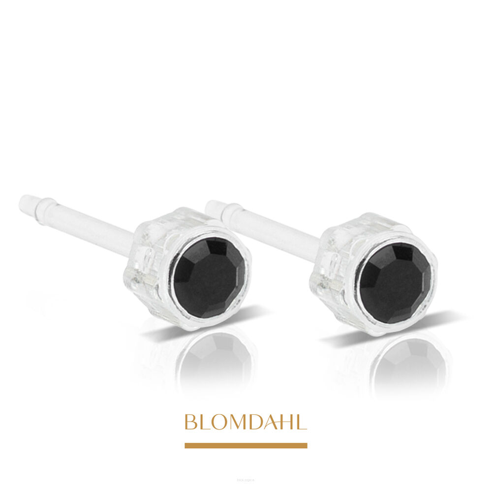 Kolczyki hipoalergiczne Jet 4 mm 