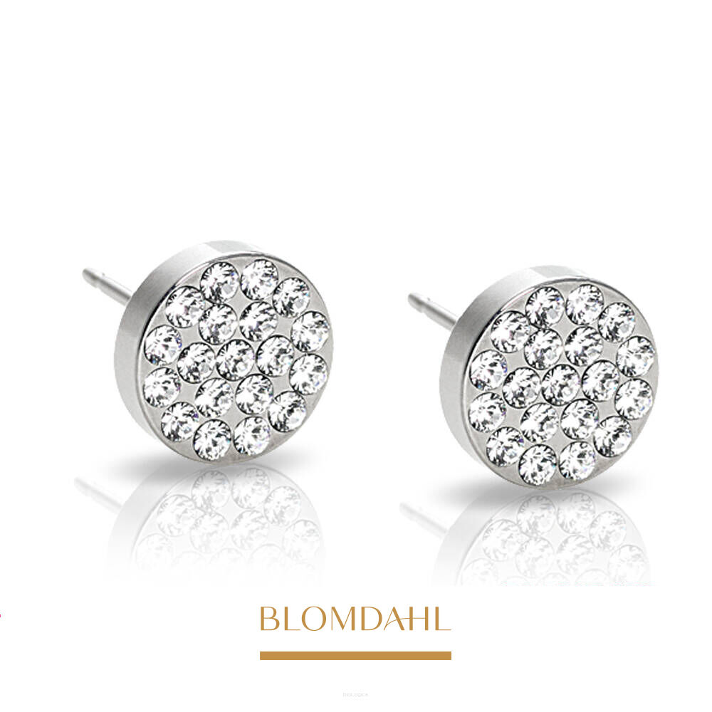 Kolczyki hipoalergiczne Brilliance Plenary Crystal 8 mm 